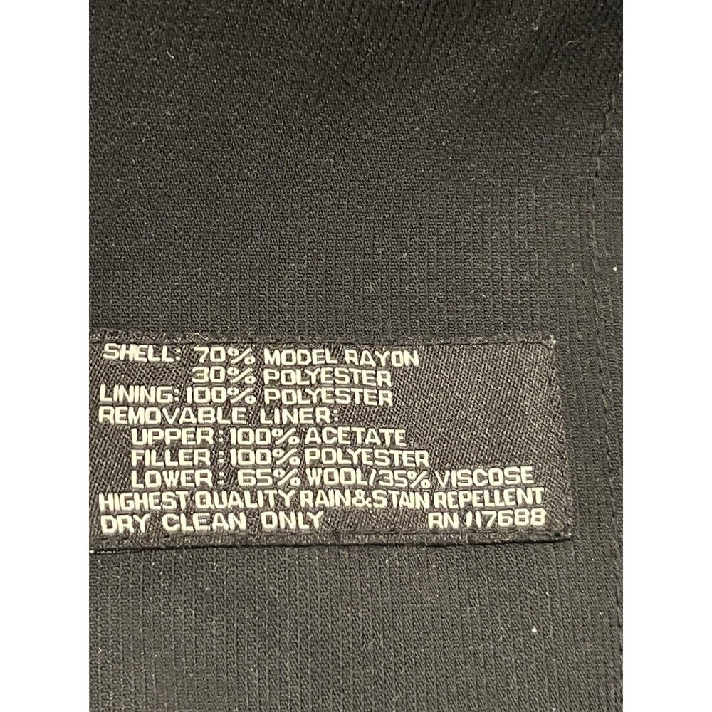 Calvin Klein Men's Black Trench Coat 44 L Thermolite Removable Liner Model Blend - Picture 3 of 12